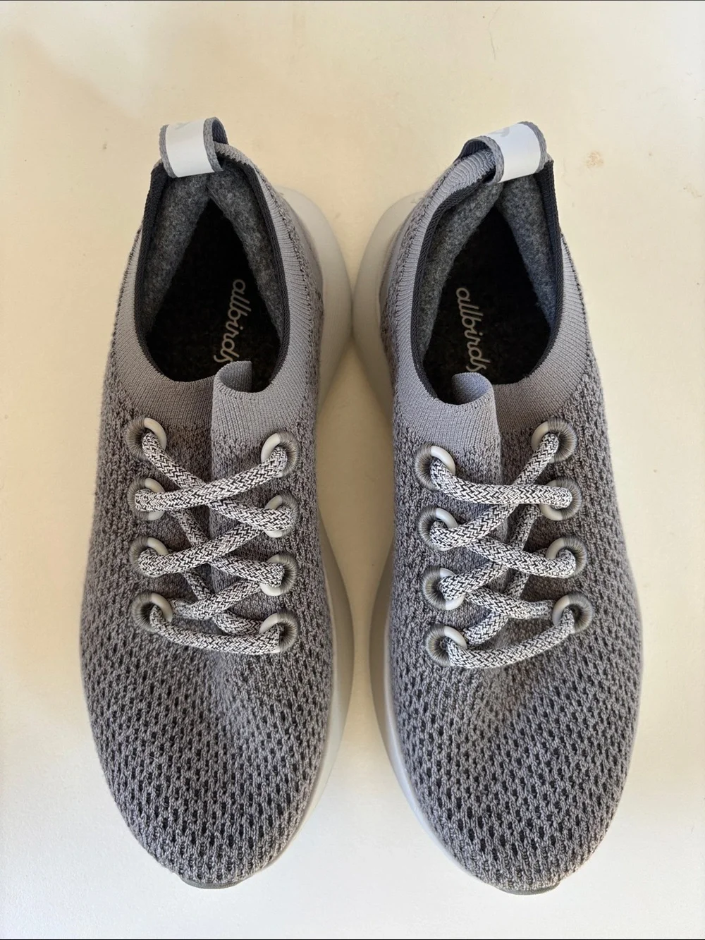 allbirds Dasher, women’s size 7, Grey Knit Slip-On Sneakers, new condition